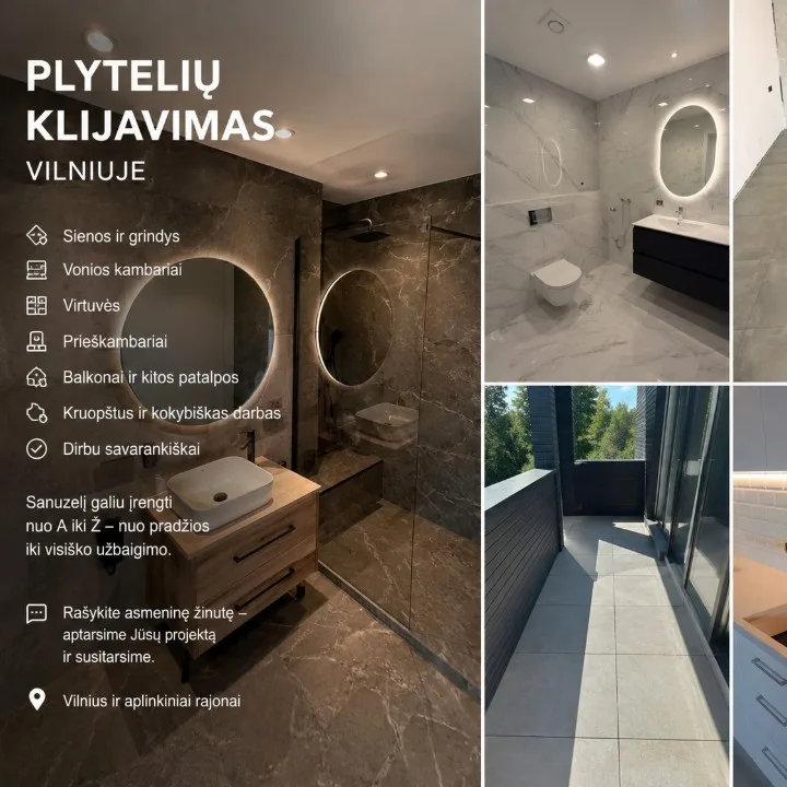 Grindų plytelių klijavimas