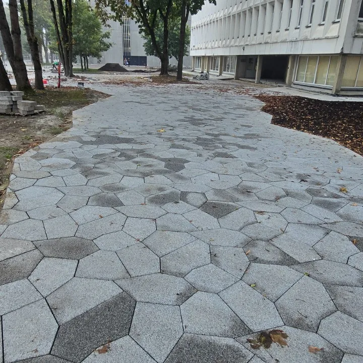 Lauko plytelių klijavimas